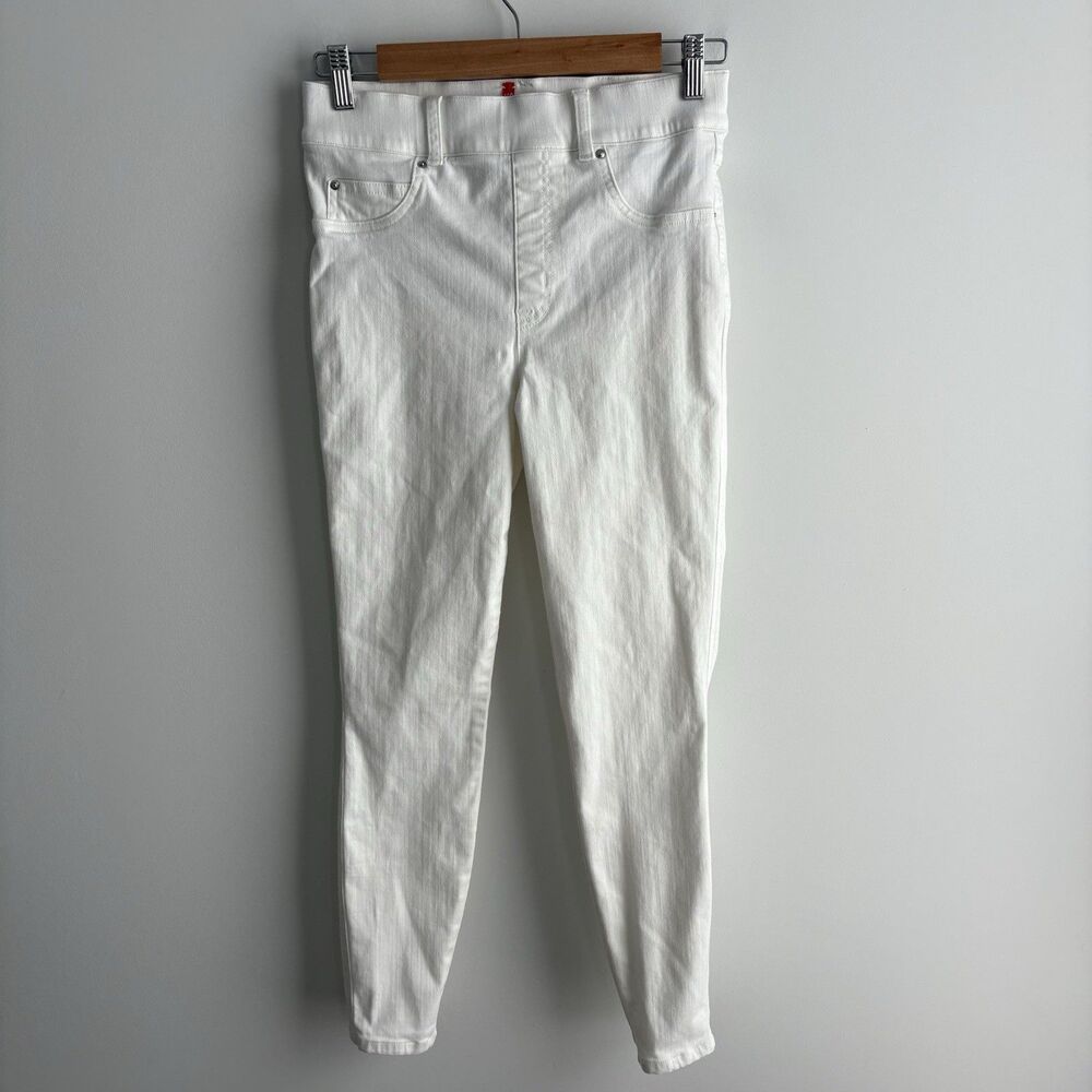 Spanx Jeans Women Small White Skinny High Rise Pants Tummy Stretch 20271R 28x27